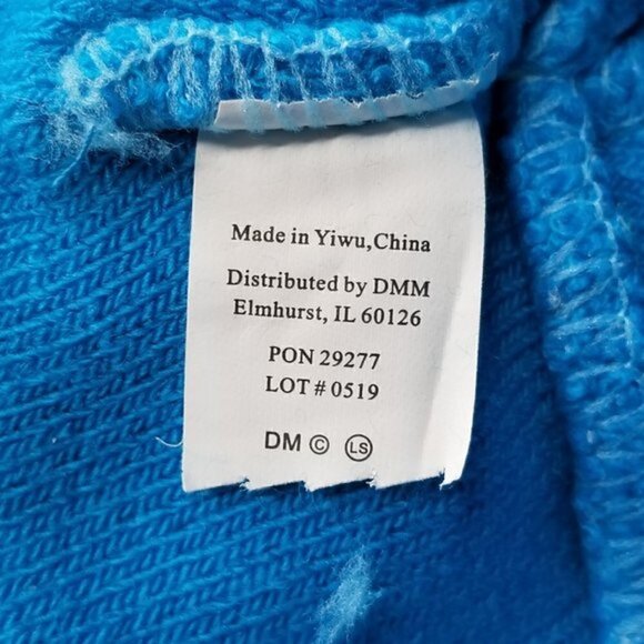 Let It Snow! Blue White Flashing Lights Pom Pom Knit Beanie Hat Kids OS - Picture 5 of 5